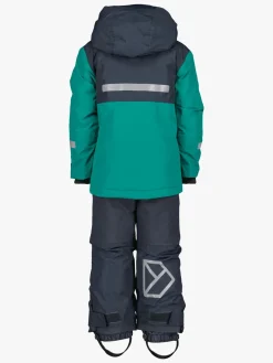 Børn Didriksons Skare Skisæt, Petrol Green