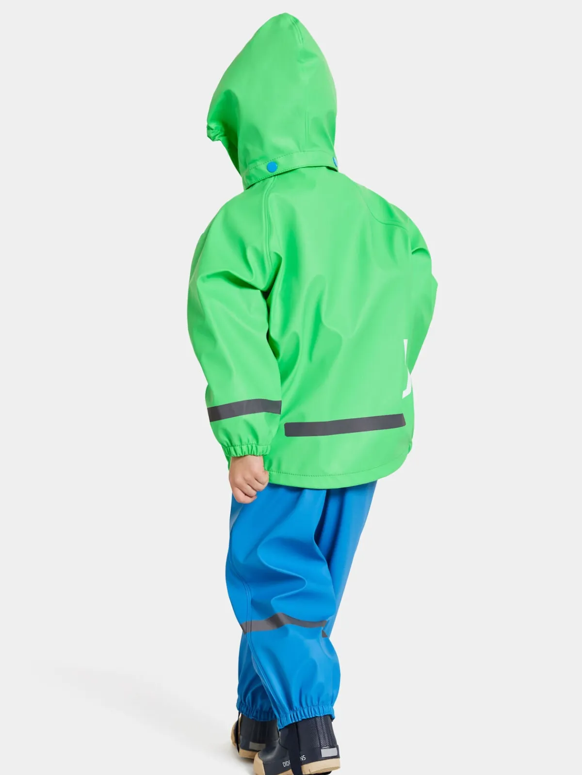 Regntøj|Didriksons Slaskeman Regnsæt, Frog Green Grøn/Blå