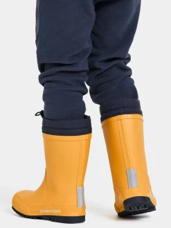 Børn Didriksons Slush Forede Gummistøvler, Oat Yellow