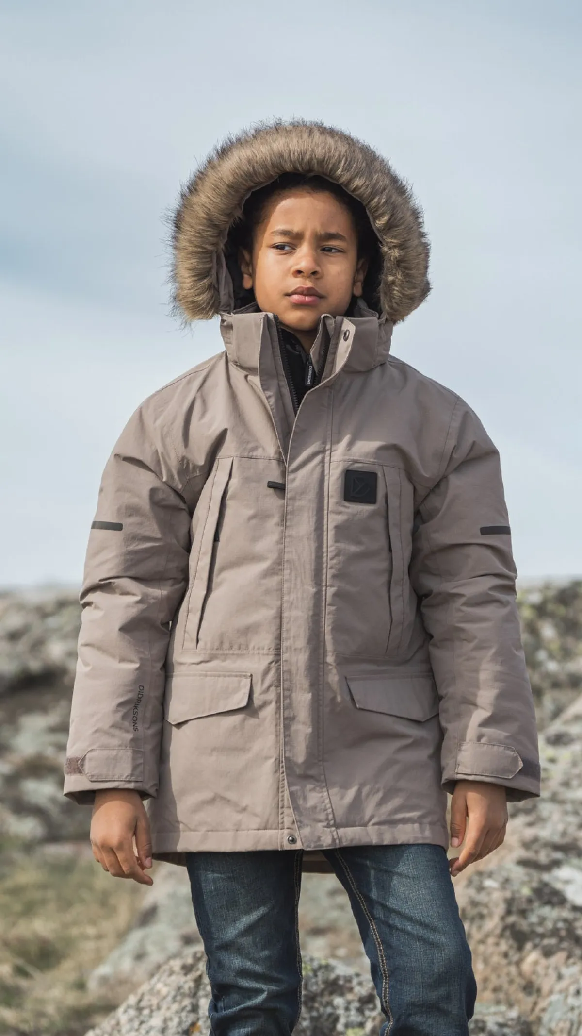 Børn Didriksons Sylvin Vinterjakke, Ash Brown