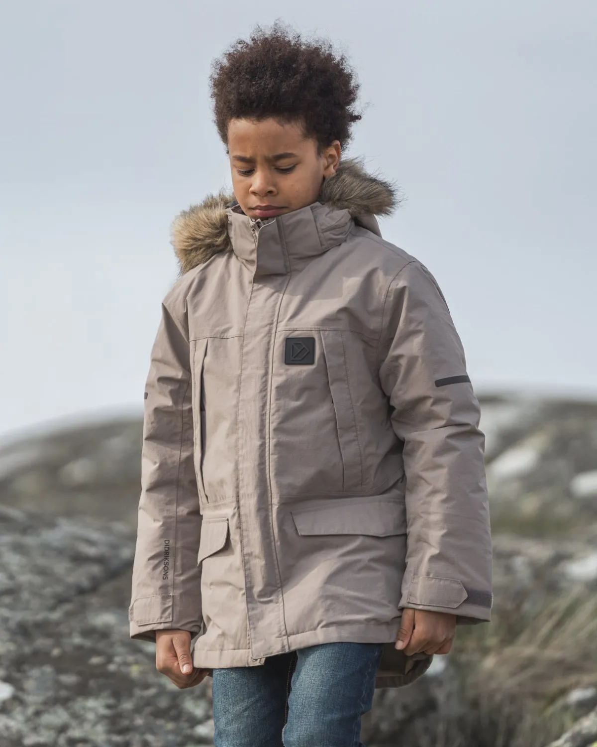 Børn Didriksons Sylvin Vinterjakke, Ash Brown