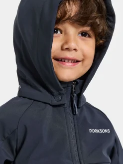 Børn Didriksons Troel Softshelljakke, Navy