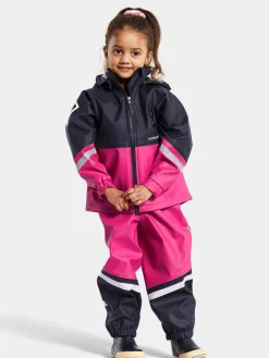 Børn Didriksons Regntøj-Waterman Regnsæt, Plastic Pink