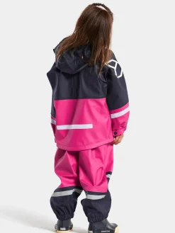 Børn Didriksons Regntøj-Waterman Regnsæt, Plastic Pink