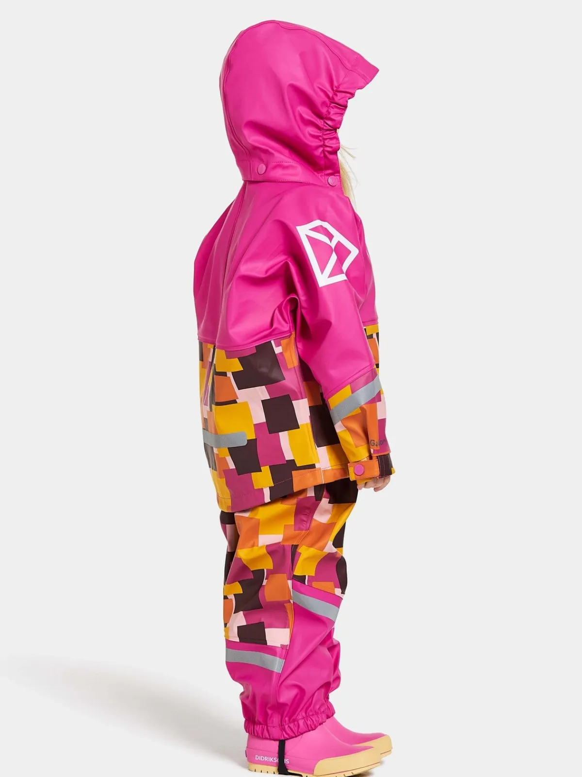 Børn Didriksons Regntøj-Waterman Regnsæt, Notes Pink