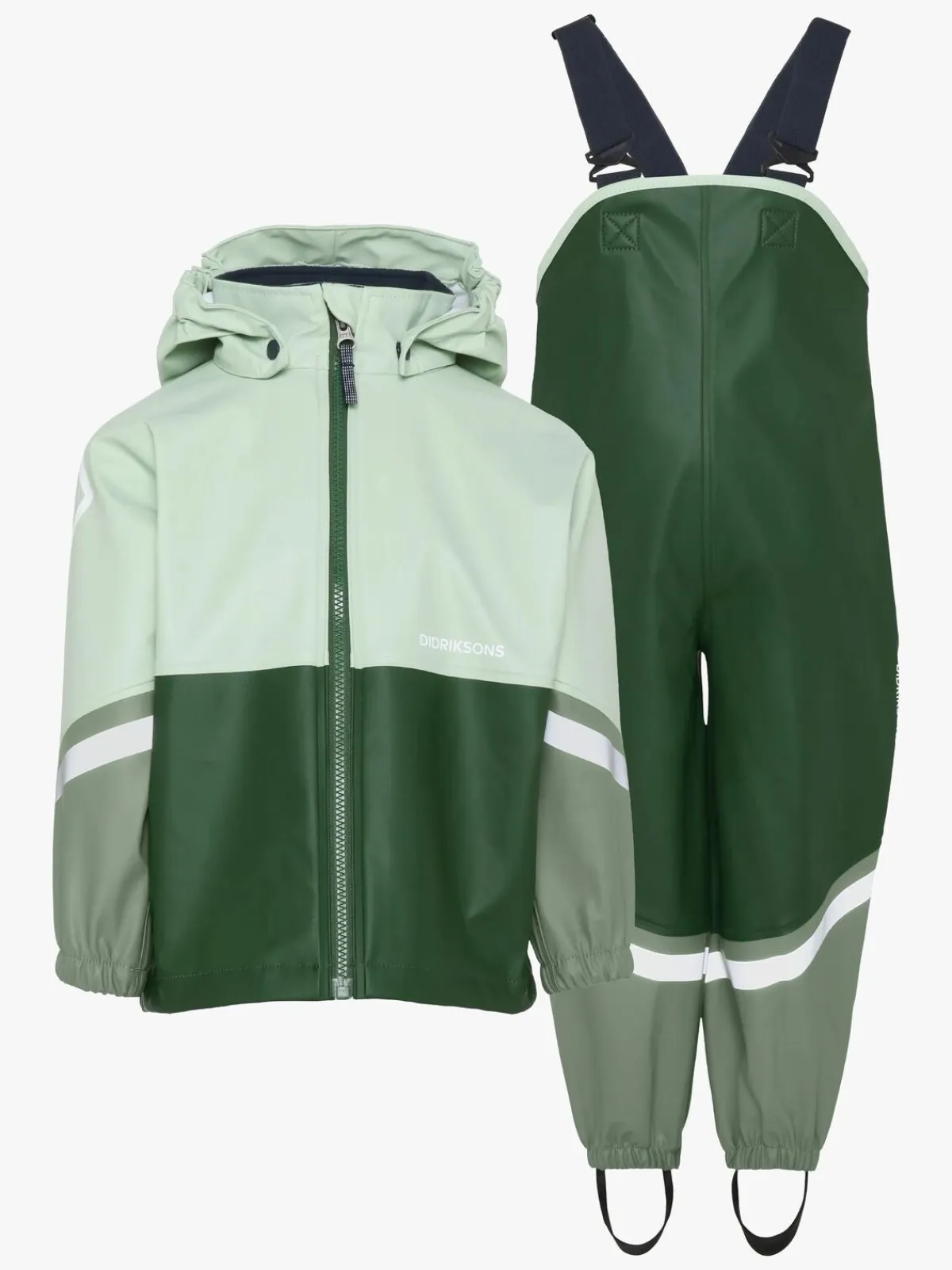 Børn Didriksons Regntøj-Waterman Regnsæt, Pine Green
