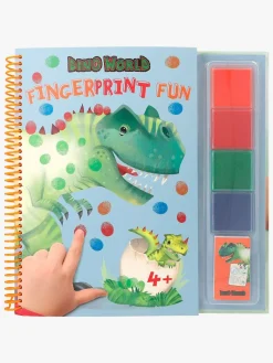 Kreativt Legetøj|DinoWorld Dino World Fingerprint Fun Malebog