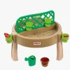 DOLU Togbaner & Legeborde-Gardening, Sand, Water, Creativity 4-i-1 Legebord, Brun