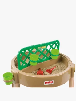 DOLU Togbaner & Legeborde-Gardening, Sand, Water, Creativity 4-i-1 Legebord, Brun