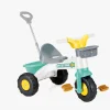 DOLU Cykler-My First Trike Parent Handle Trehjulet Cykel, Hvid/Blå