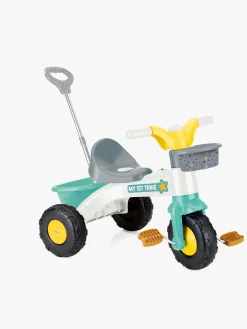 DOLU Cykler-My First Trike Parent Handle Trehjulet Cykel, Hvid/Blå