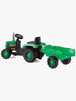 DOLU Pedaltraktor m. Anhænger, Grøn