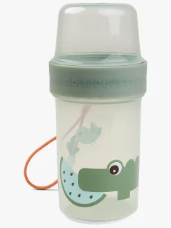 DoneByDeer Done By Deer Croco To Go Two-Way Snackbeholder, Green