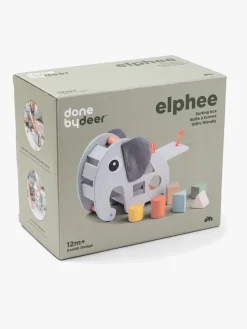 Trælegetøj|DoneByDeer Done By Deer Puttekasse Elphee, Grå