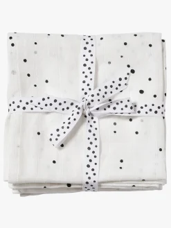 Børn DoneByDeer Done By Deer Stofble Dreamy Dots 120x120 2-pak, White