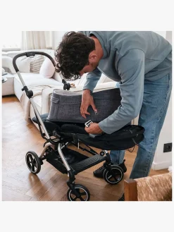 Børn Doomoo Babynest/lift 3-i-1, Grå