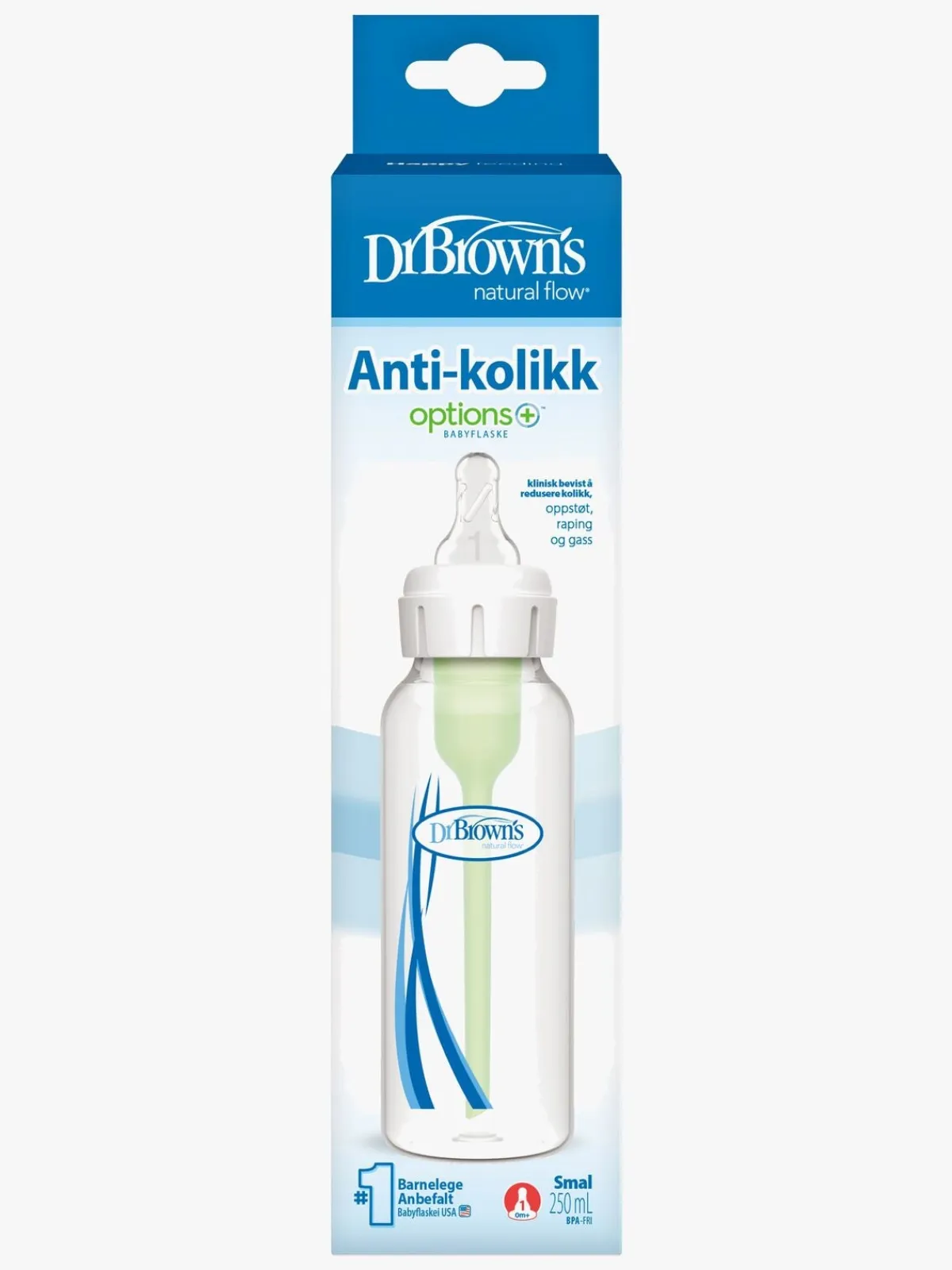 DrBrown Dr Brown's Option+ Smal Hals Sutteflaske 250 ml