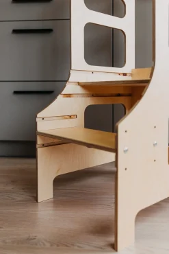Børnemøbler|DuckWoodworks Duck Woodworks Justerbart Læringstårn, Natur