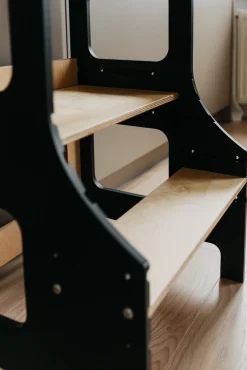 Børn DuckWoodworks Børnemøbler-Duck Woodworks Justerbart Læringstårn, Sort