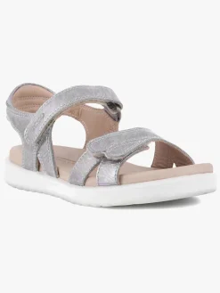 Børn Ecco Flora Sandaler, Silver Iridescent