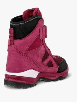 Støvler & Vinterstøvler|Ecco Snow Mountain WP 1V Vinterstøvler Jr, Black/Red Plum/Dark Ruby