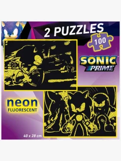 Educa Spil & Puslespil-Sonic Prime Puslespil Neon 2x100 Brikker