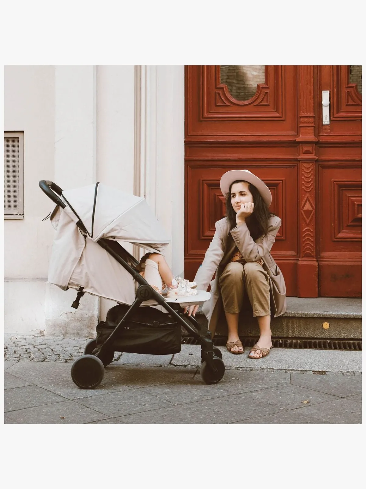 Rejseklapvogne|ElodieDetails Elodie MONDO Klapvogn, Moonshell Beige