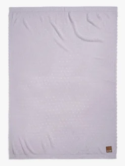 Børn ElodieDetails Elodie  Pointelle-strikket Tæppe 100x75, Lavender Love
