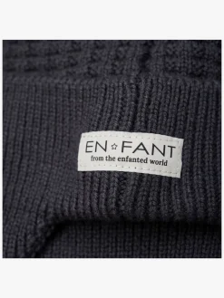 Børn Enfant EN FANT Hue Uldblanding Baby med Kunstpels, Ebony
