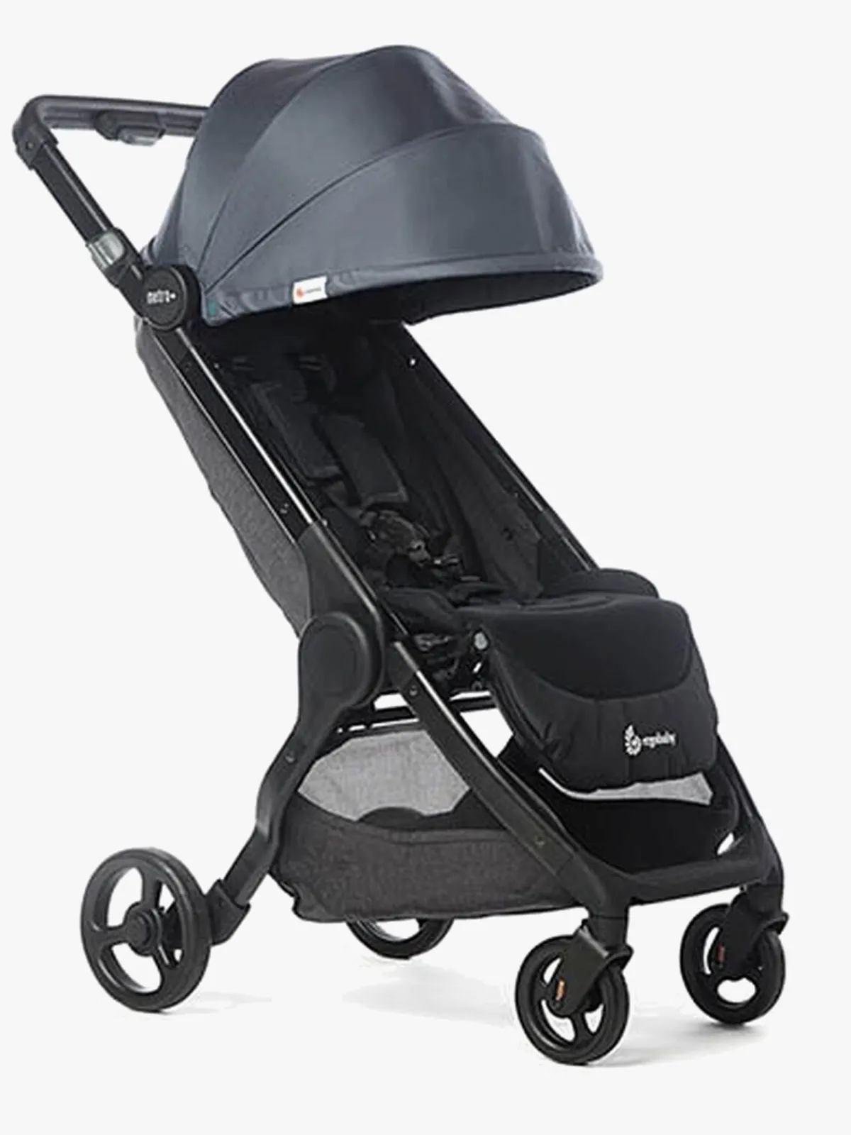 Ergobaby Vognpakker-Metro+ Klapvogn inkl. Maxi-Cosi CabrioFix i-Size Autostol Baby & Base, Slate Grey