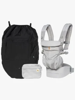 Ergobaby Omni 360 Cool Air Bæresele inkl. Regnslag, Grå