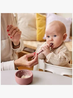 EverydayBaby Spisetid-Everyday Baby Ske Silikone 2-pak, Rød