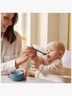 EverydayBaby Spisetid-Everyday Baby Ske Silikone 2-pak, Grøn