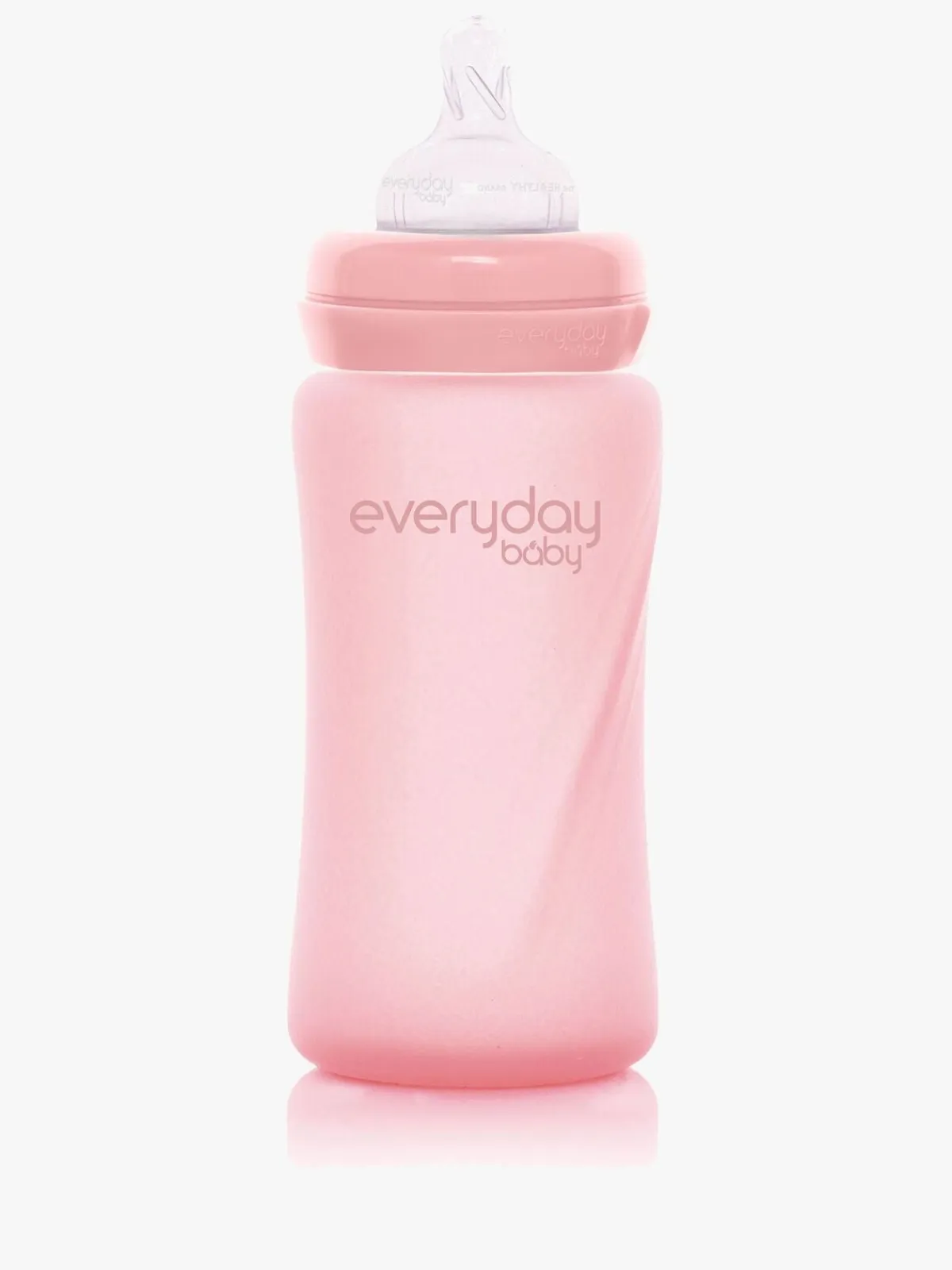 Spisetid|EverydayBaby Everyday Baby Sutteflaske Glas 240 ml, Lyserød Lyserød