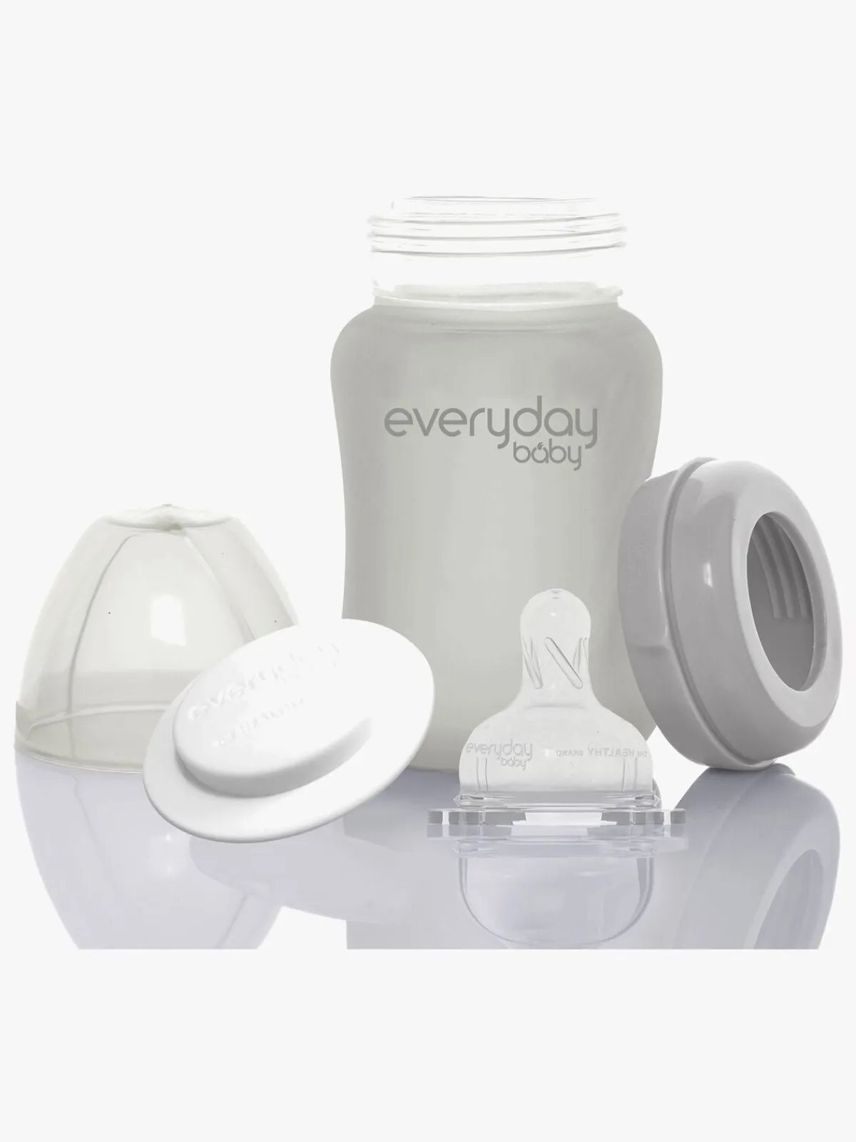 Spisetid|EverydayBaby Everyday Baby Sutteflaske Glas 150 ml, Grå Grå