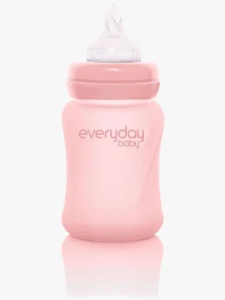 EverydayBaby Everyday Baby Sutteflaske Glas 150 ml, Lyserød