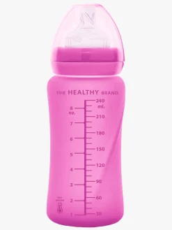 EverydayBaby Everyday Baby Varmeindikator Sutteflaske Glas 240 ml, Cerise