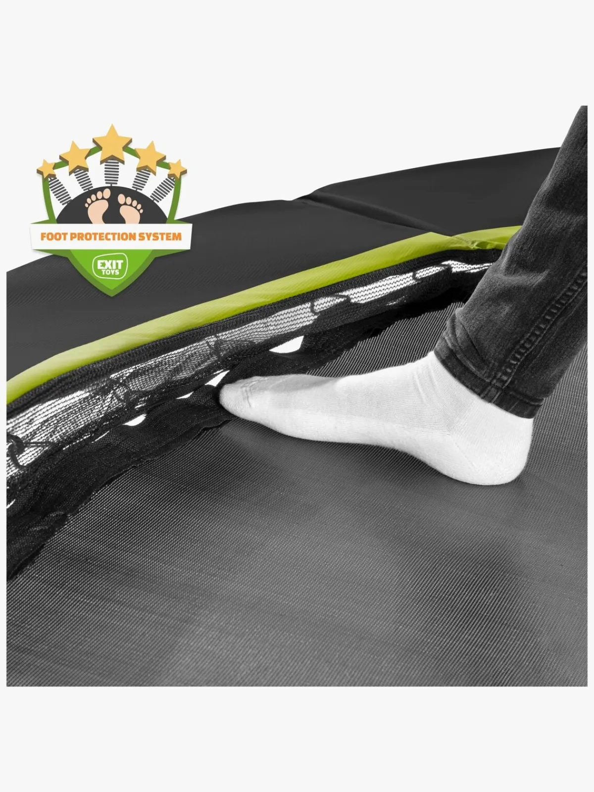 EXIT Silhouette InGround Trampolin med Sikkerhedsnet 427 cm