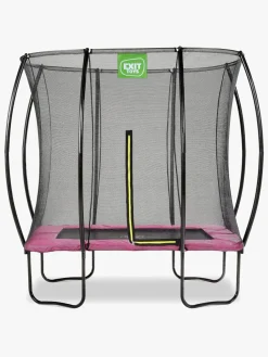 EXIT Silhouette Trampolin inkl. Sikkerhedsnet 153x214 cm, Pink