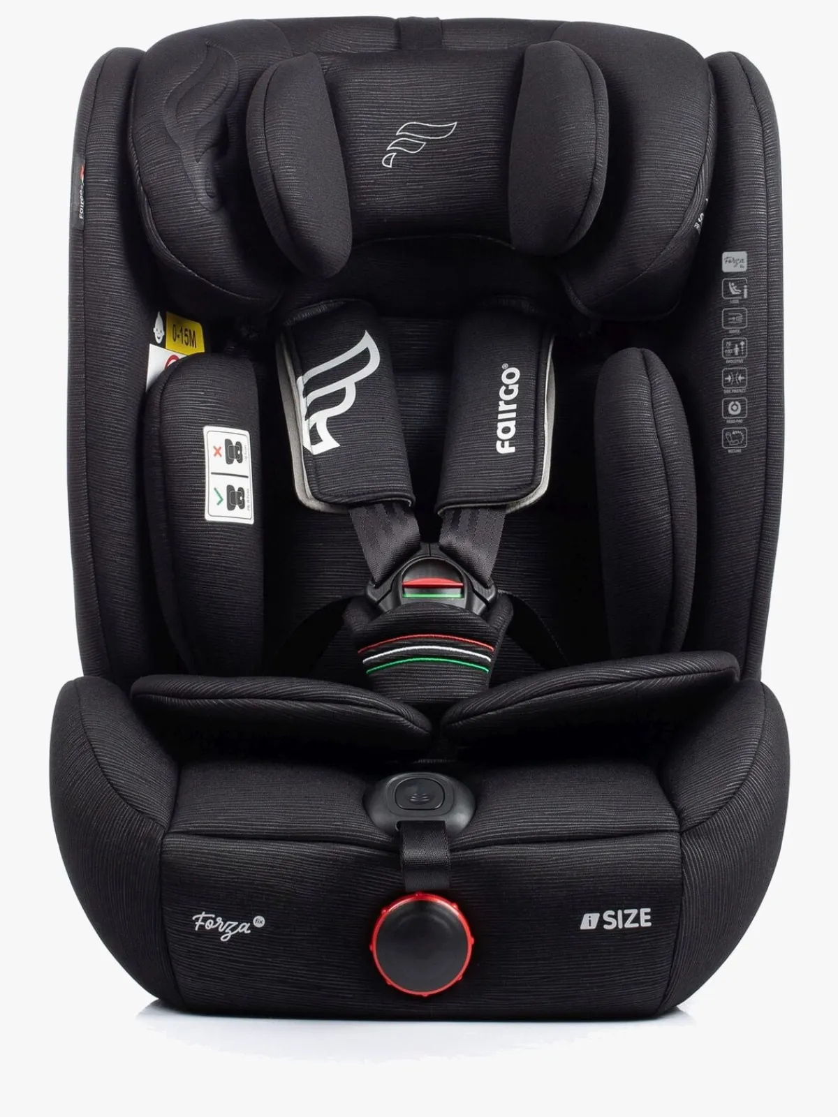 Fairgo Autostole 9-36 Kg-Forza i-Size Autostol, Black Sand