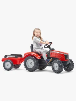 Pedal- & Gåbiler|Falk Massey Ferguson S8740 Traktor med Trailer