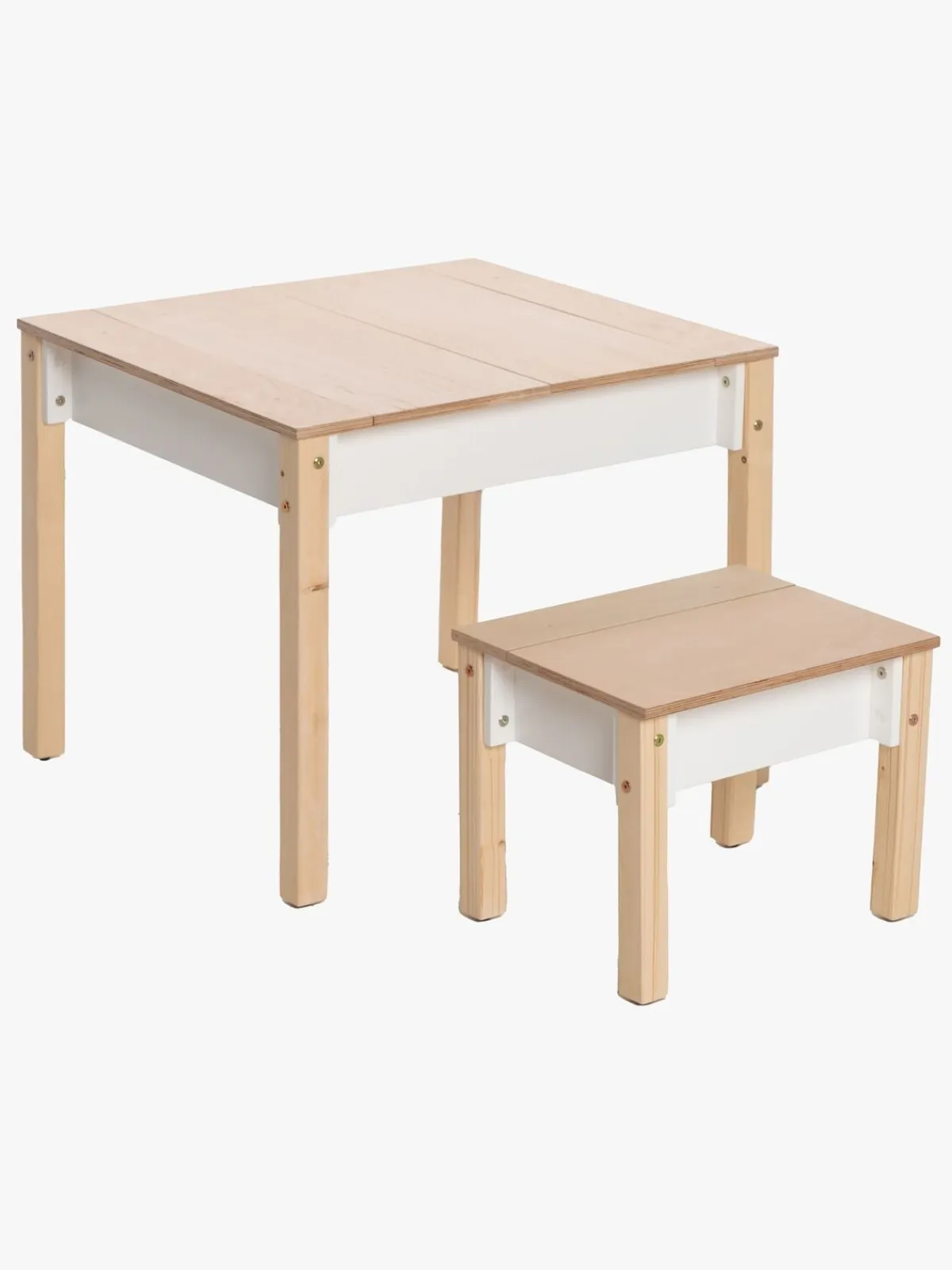 Børn FamilySCL Family-scl Smart Opbevaring Bord med Stol, Hvid