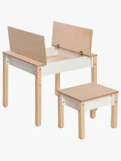 Børn FamilySCL Family-scl Smart Opbevaring Bord med Stol, Hvid