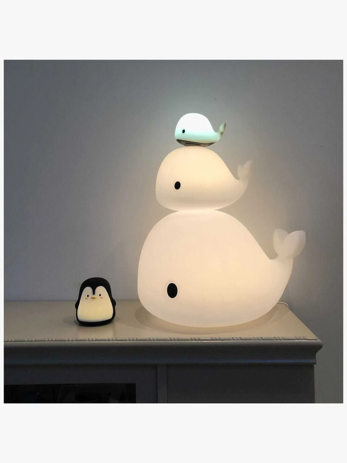 Børn FILIBABBA Lampe Hval Christian, 30 cm
