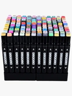 Kreativt Legetøj|Fippla Dobbeltspids Alkoholbaserede Illustration Markers 120 Stk.