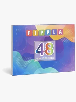 Fippla Kreativt Legetøj-Farveblyanter Pastel 48 Stk.