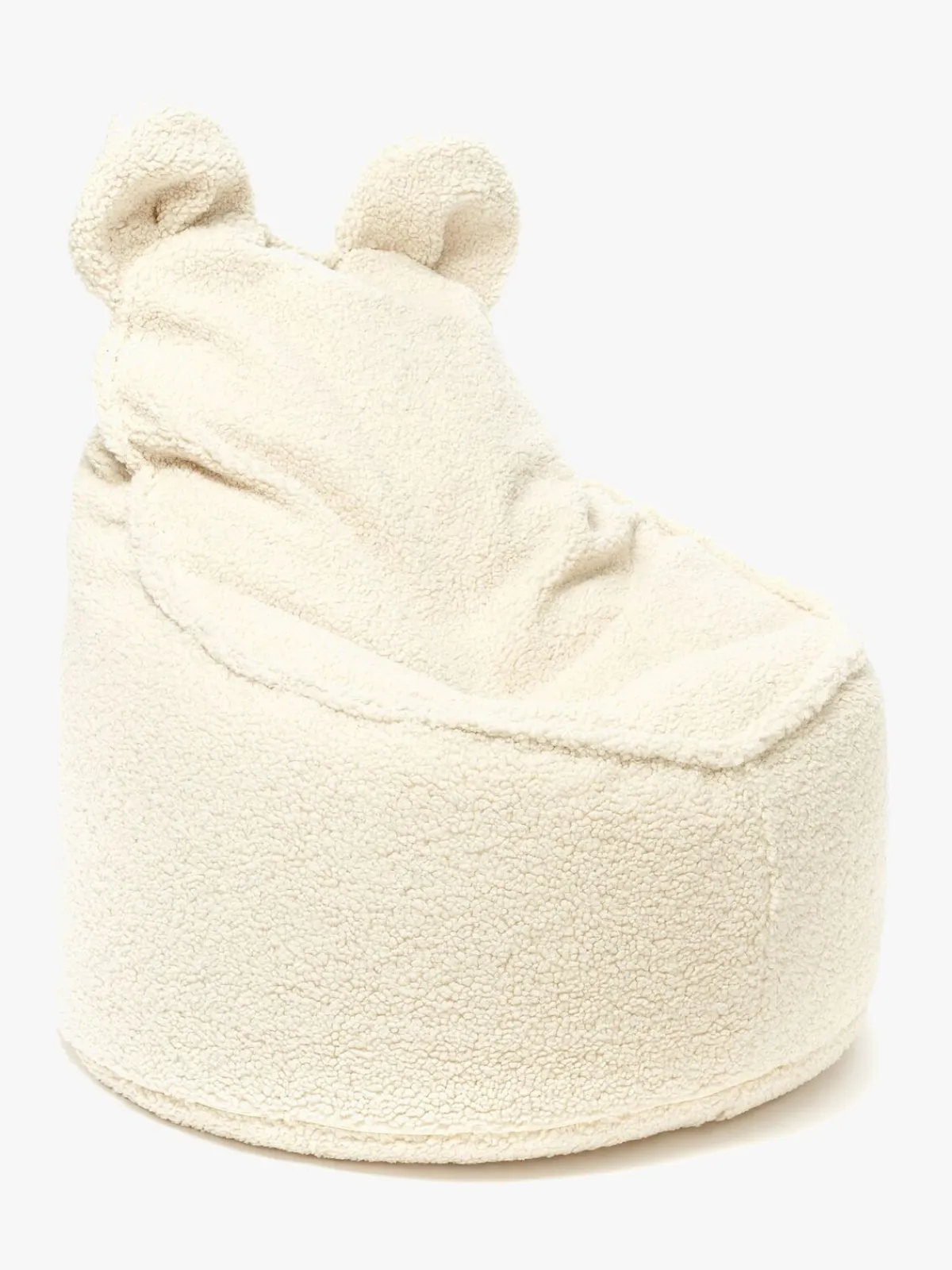 Børnemøbler|Furini Yogi Sækkestol Bouclé, Creme