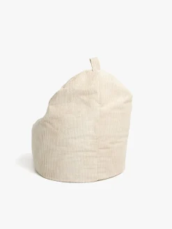 Børn Furini Yoko Sækkestol Velour, Lys beige