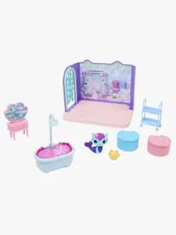 Børn GabbysDollhouse Legetøj Til Børn På 0-10 År|Dukker & Bamser-Gabby's Dollhouse Deluxe Room - MerCat's Badeværelse