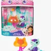 GabbysDollhouse Legetøjsfigurer-Gabby's Dollhouse Figur 2-pak Mercat & Cat Jelly Fish